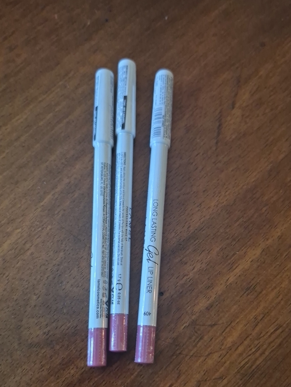 Lamel Long Lasting Gel Lip Liner X 3 — Color 409